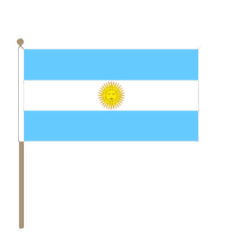 Stockfahne Argentinien 30 x 45 cm